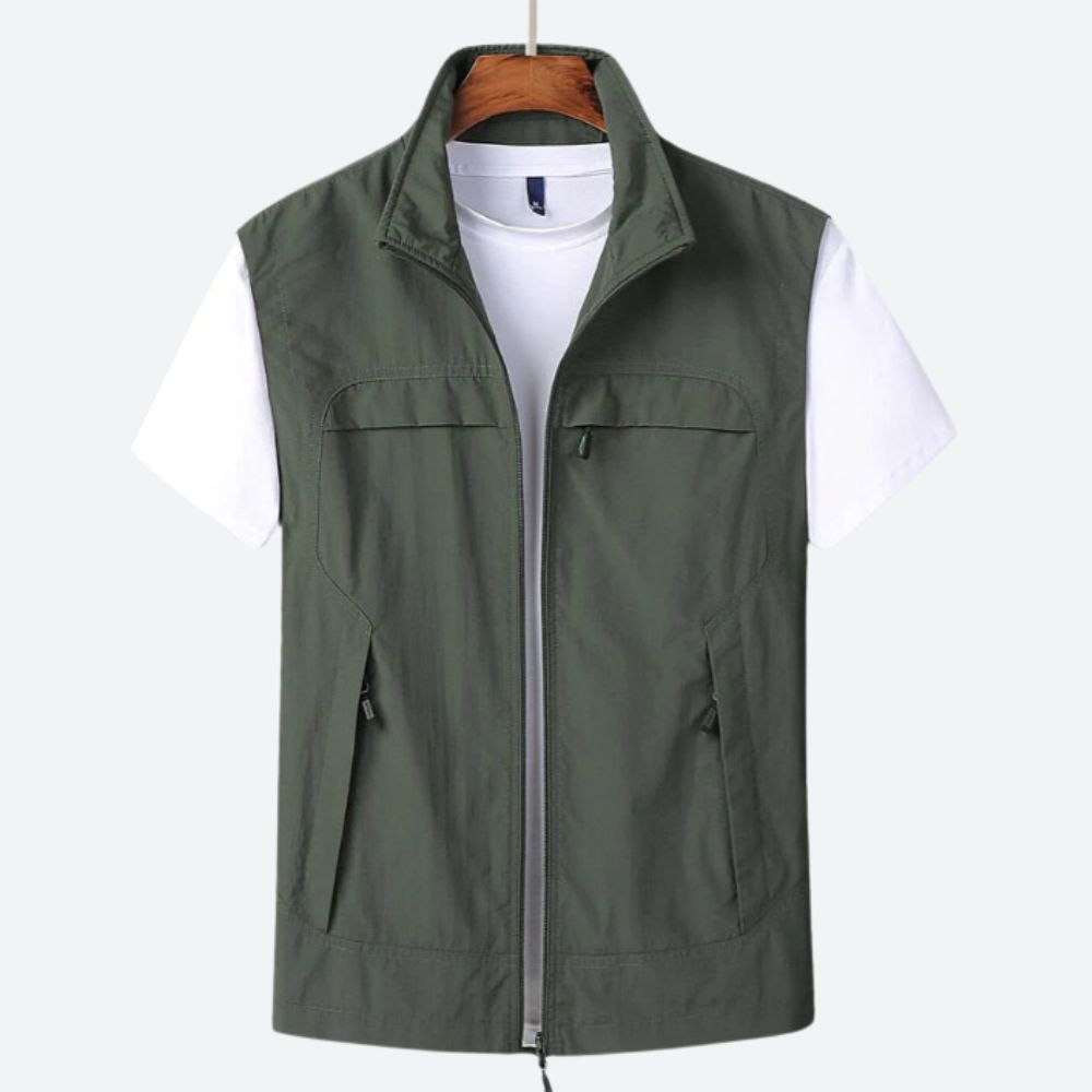 Alder Long cardigan - Army Green