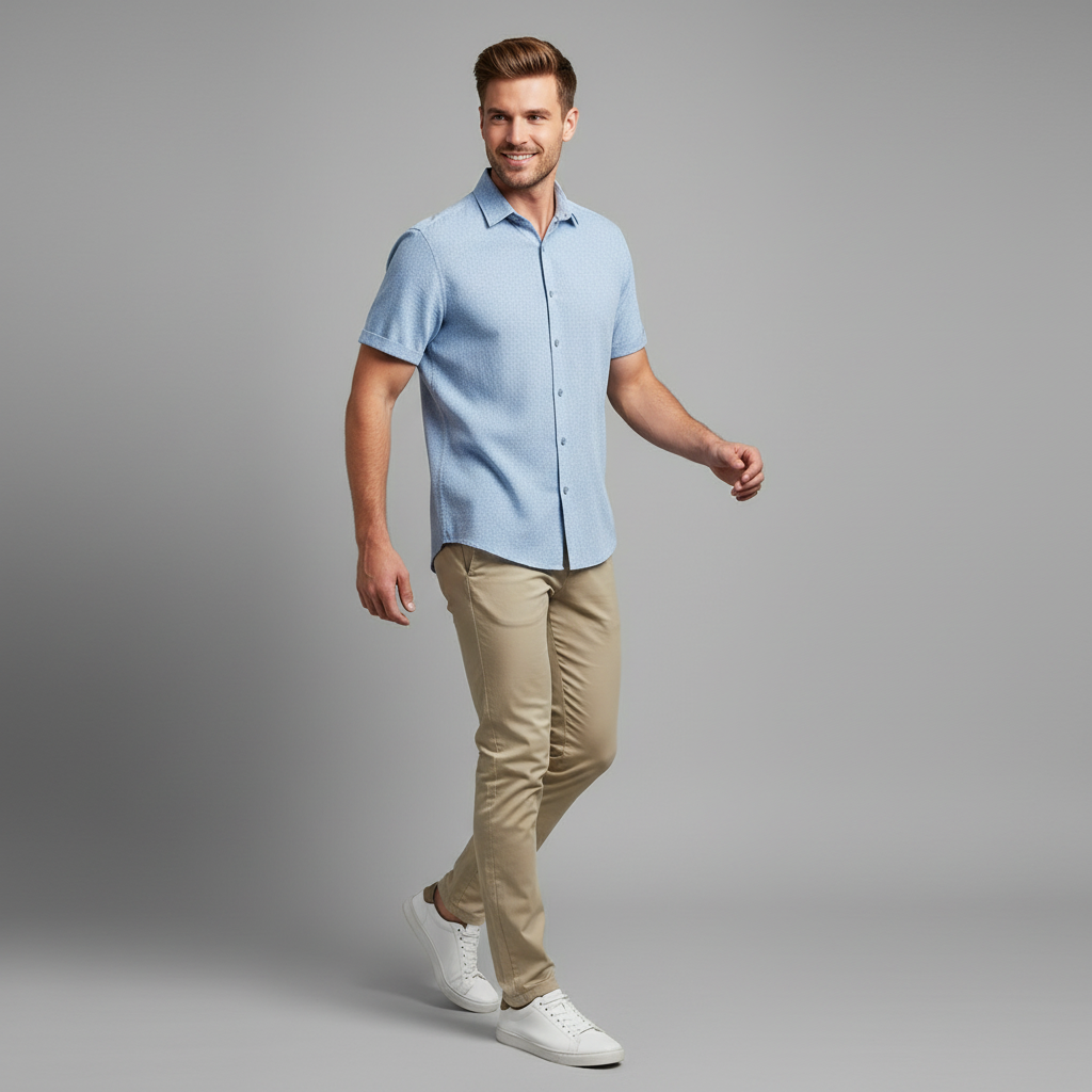 Men's Casual Summer Shirt | Lightweight Short Sleeve Tee