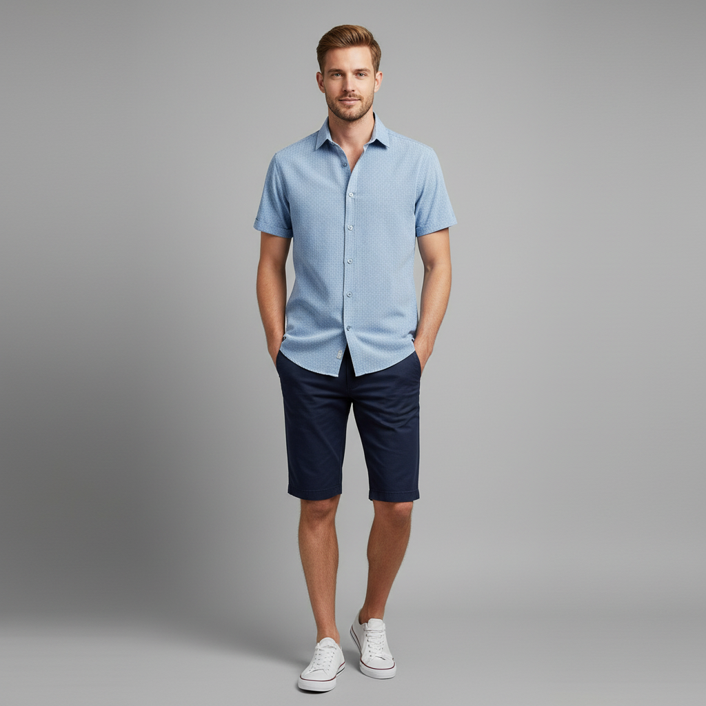 Men's Casual Summer Shirt | Lightweight Short Sleeve Tee