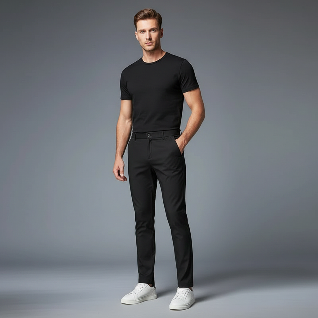Saul | Men's Slim Fit Stretch Chinos Trousers