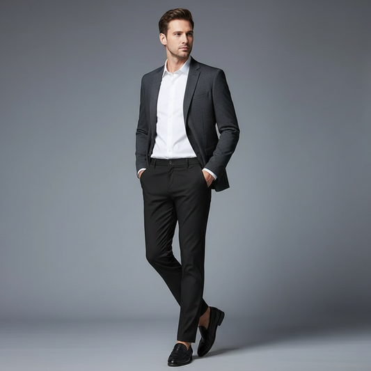 Saul | Men's Slim Fit Stretch Chinos Trousers