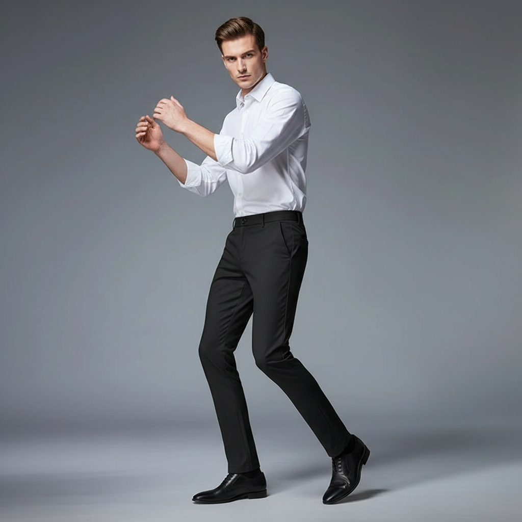 Saul | Men's Slim Fit Stretch Chinos Trousers