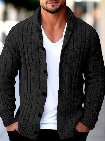 Fen Drape cardigan - Black