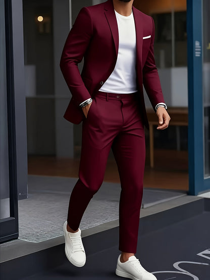Quill Row suit - Burgundy
